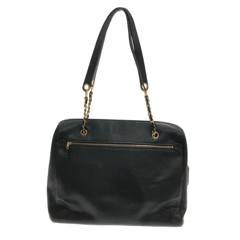 💎 ✨BEAUTIFUL✨💎 TRAVEL XL CAVIAR CHANEL TOTE ZIPPER TOP - Picture 11 of 15